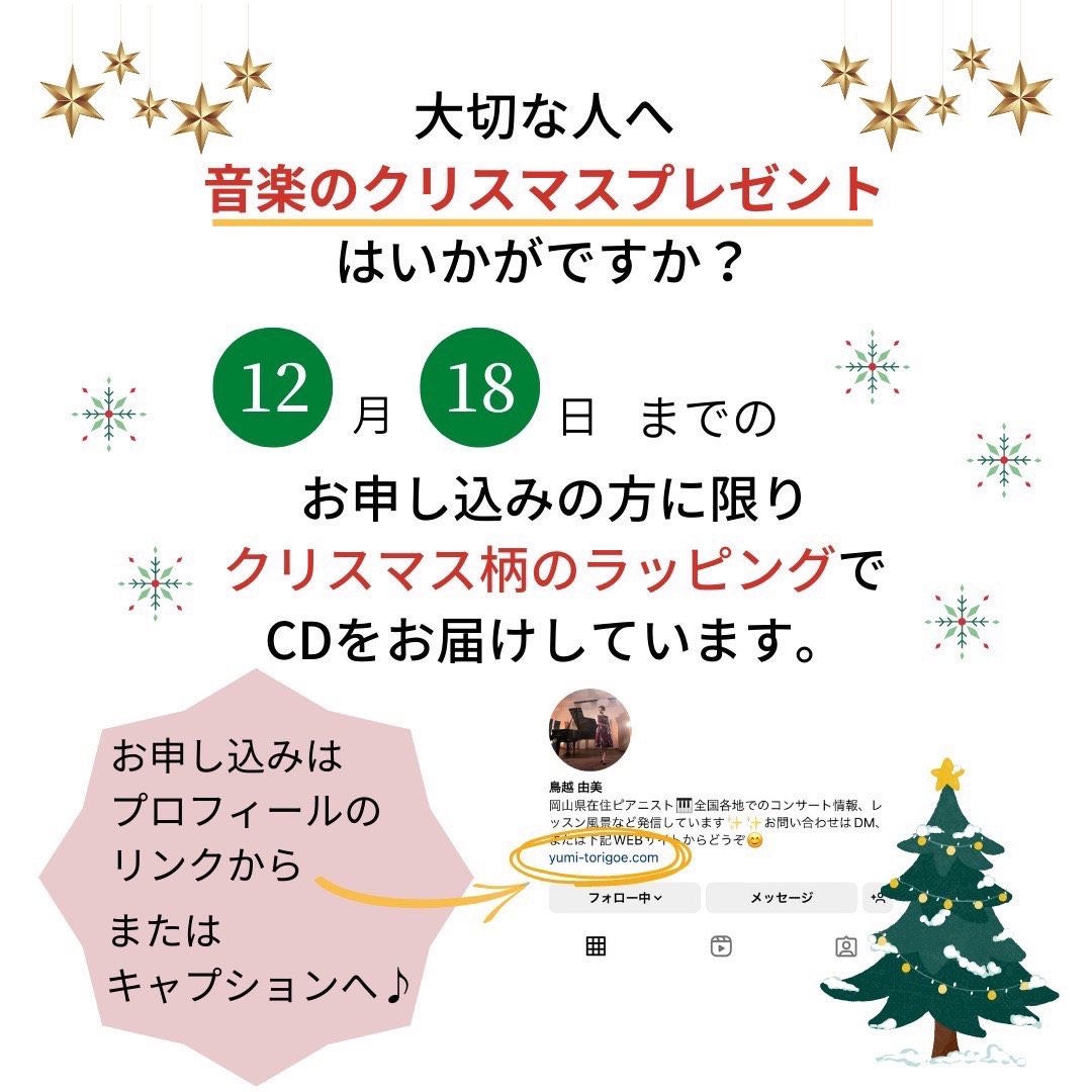 Read more about the article クリスマス企画のお知らせ🎄